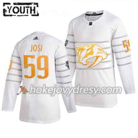 Dětské Hokejový Dres Nashville Predators Roman Josi 59 Bílá Adidas 2020 NHL All-Star Authentic